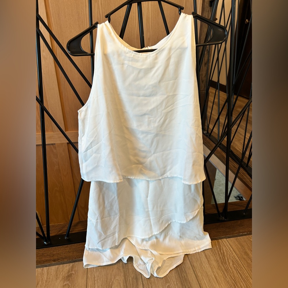 White Romper SHEIN Medium